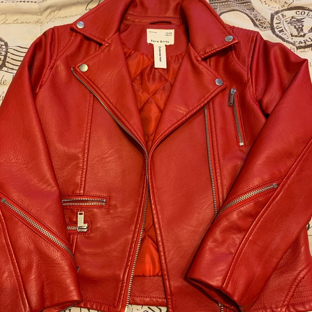 Real leather Zara jacket